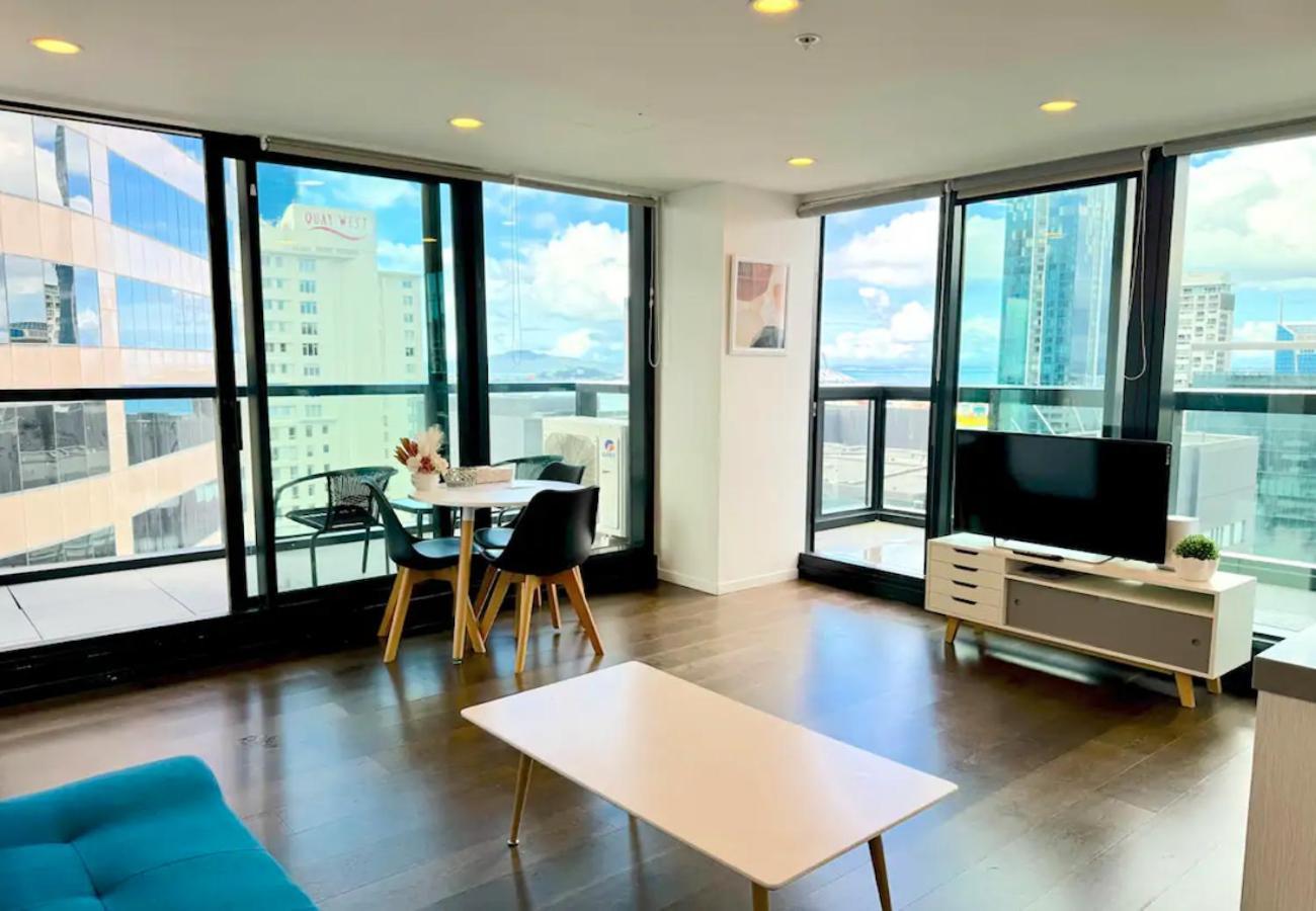 Gorgeous Seaview 2 Bedroom Apartment In Auckland Cbd المظهر الخارجي الصورة
