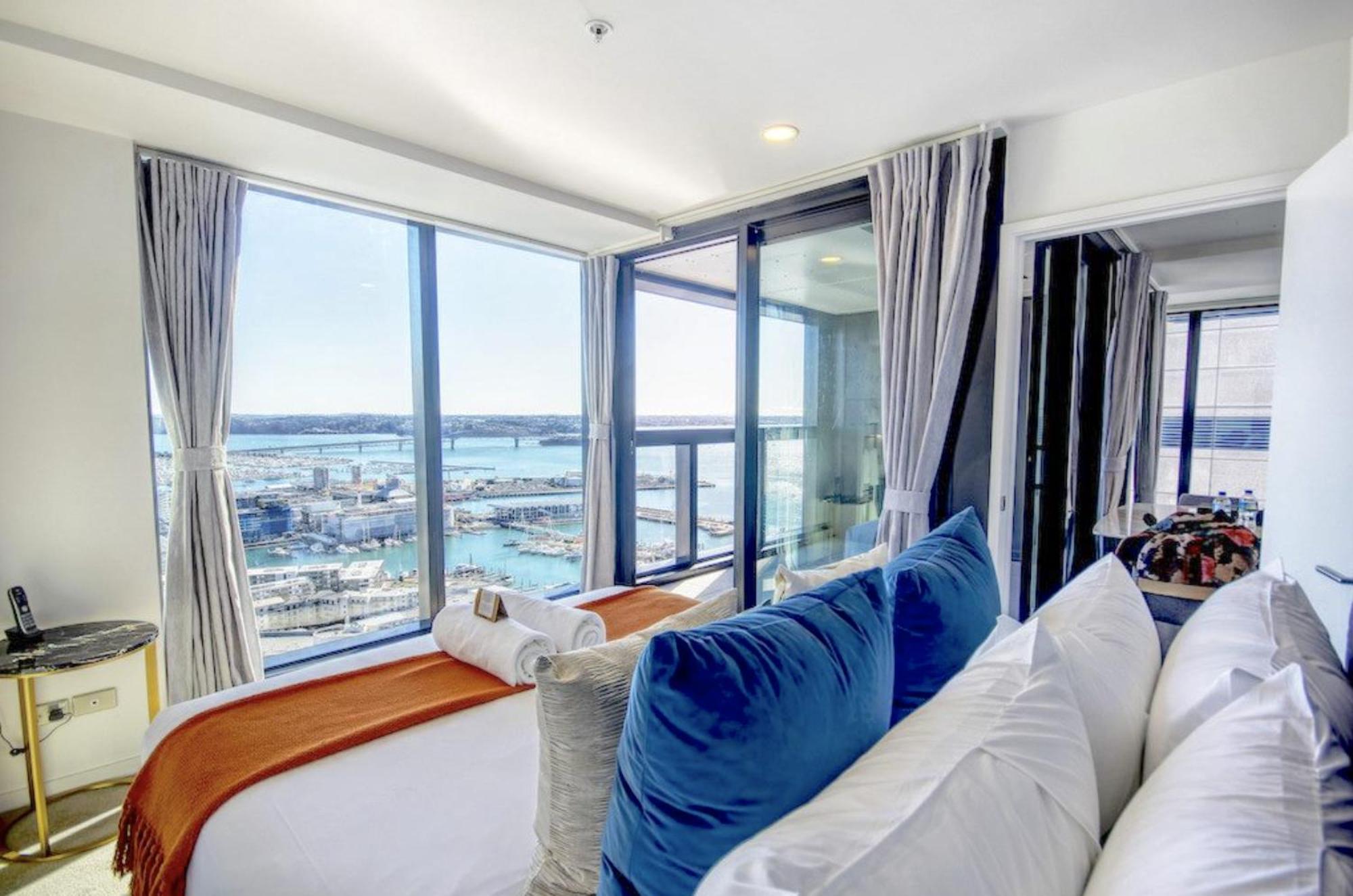 Gorgeous Seaview 2 Bedroom Apartment In Auckland Cbd المظهر الخارجي الصورة