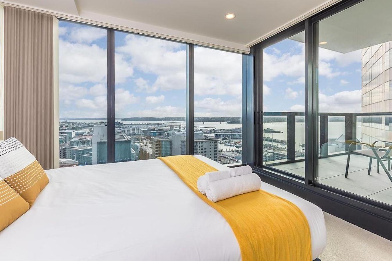 Gorgeous Seaview 2 Bedroom Apartment In Auckland Cbd المظهر الخارجي الصورة