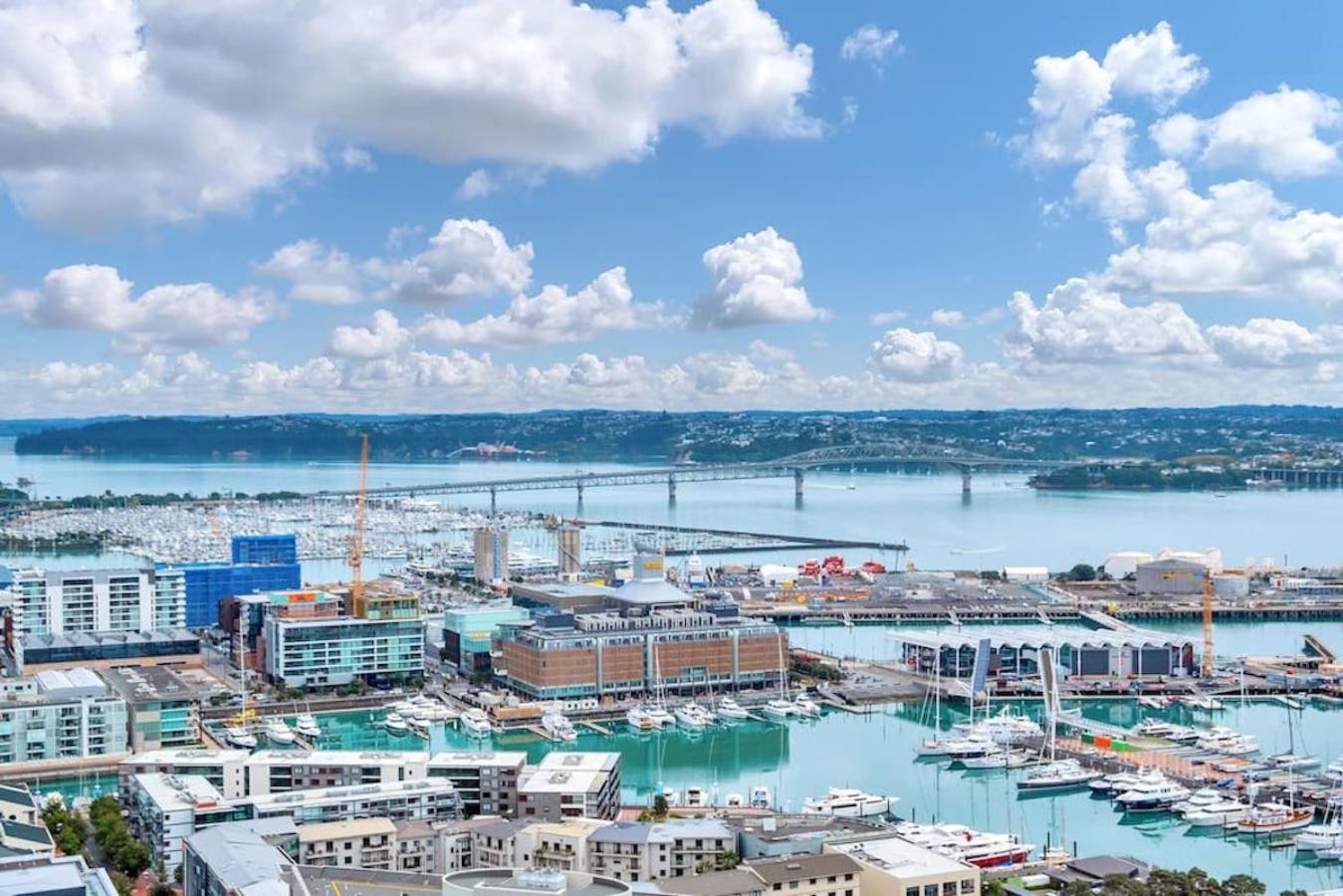 Gorgeous Seaview 2 Bedroom Apartment In Auckland Cbd المظهر الخارجي الصورة